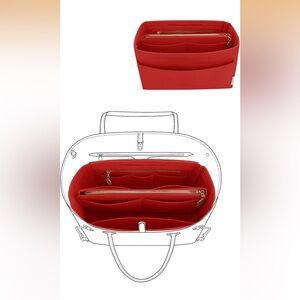 Felt Insert Bag Organizer Bag In Bag For Handbag Fits Speedy Neverful 838-11